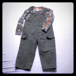 Carhartt 2 piece Camo Overall Outfit
